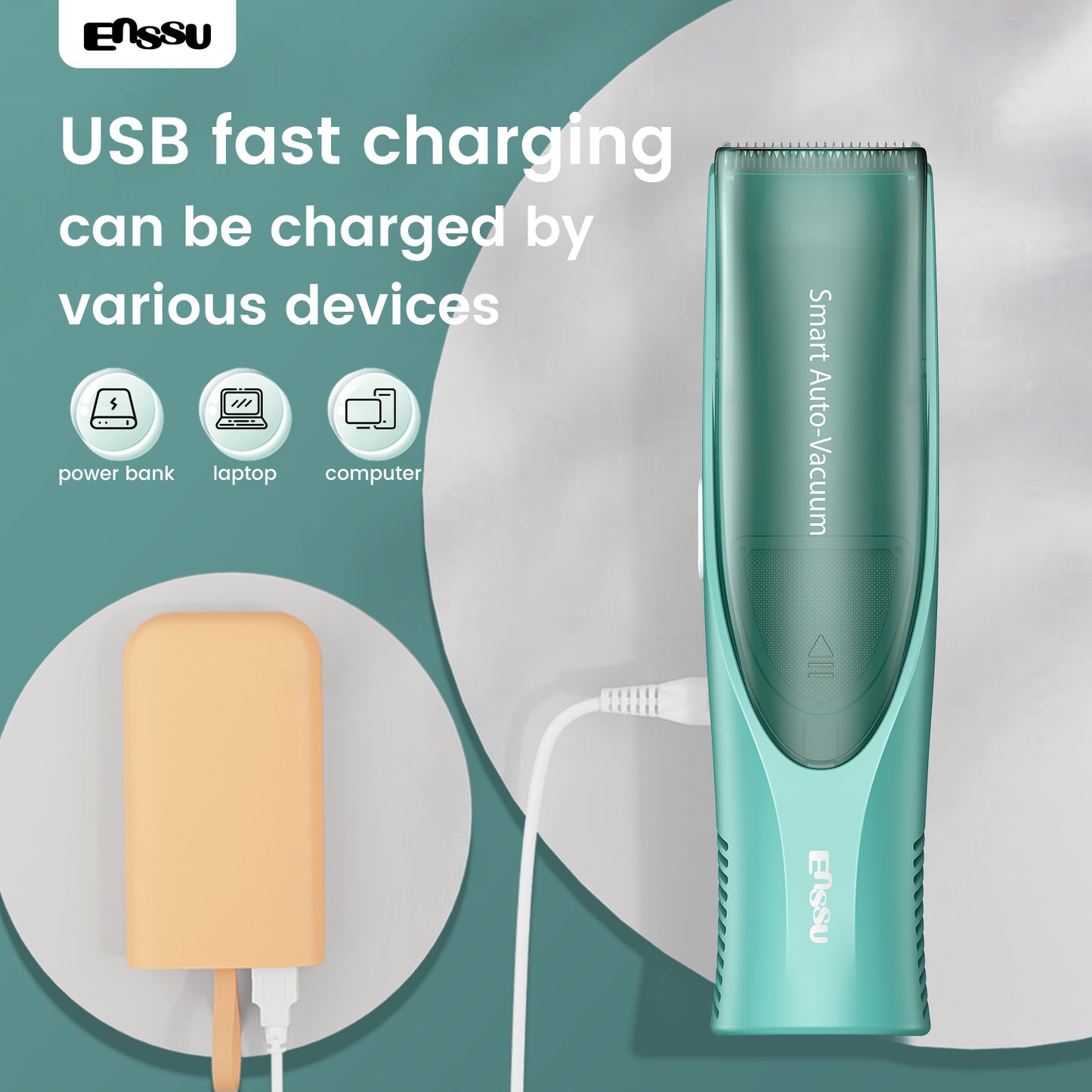 Baby Hair Clipper,Vaccum Hair Clippers for Kids/Toddlers,Cordless Baby Hair Cutting Kit with Two Modes,Baby Hair Trimmer Haircut Machine in Large Hairs Storage Space,Rechargeable,Waterproof