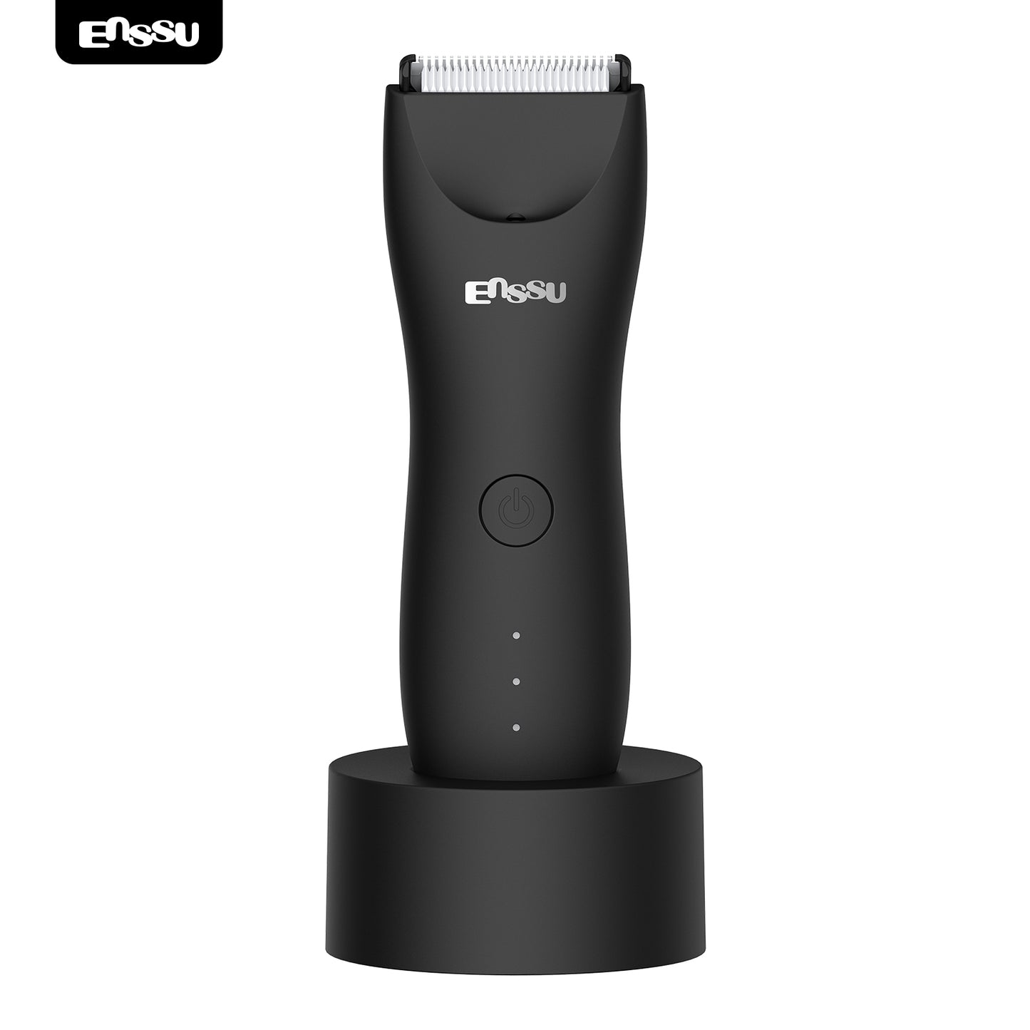 LED Display Rechargeable Groin Trimmer Body Hair Trimmer With Charging Base
