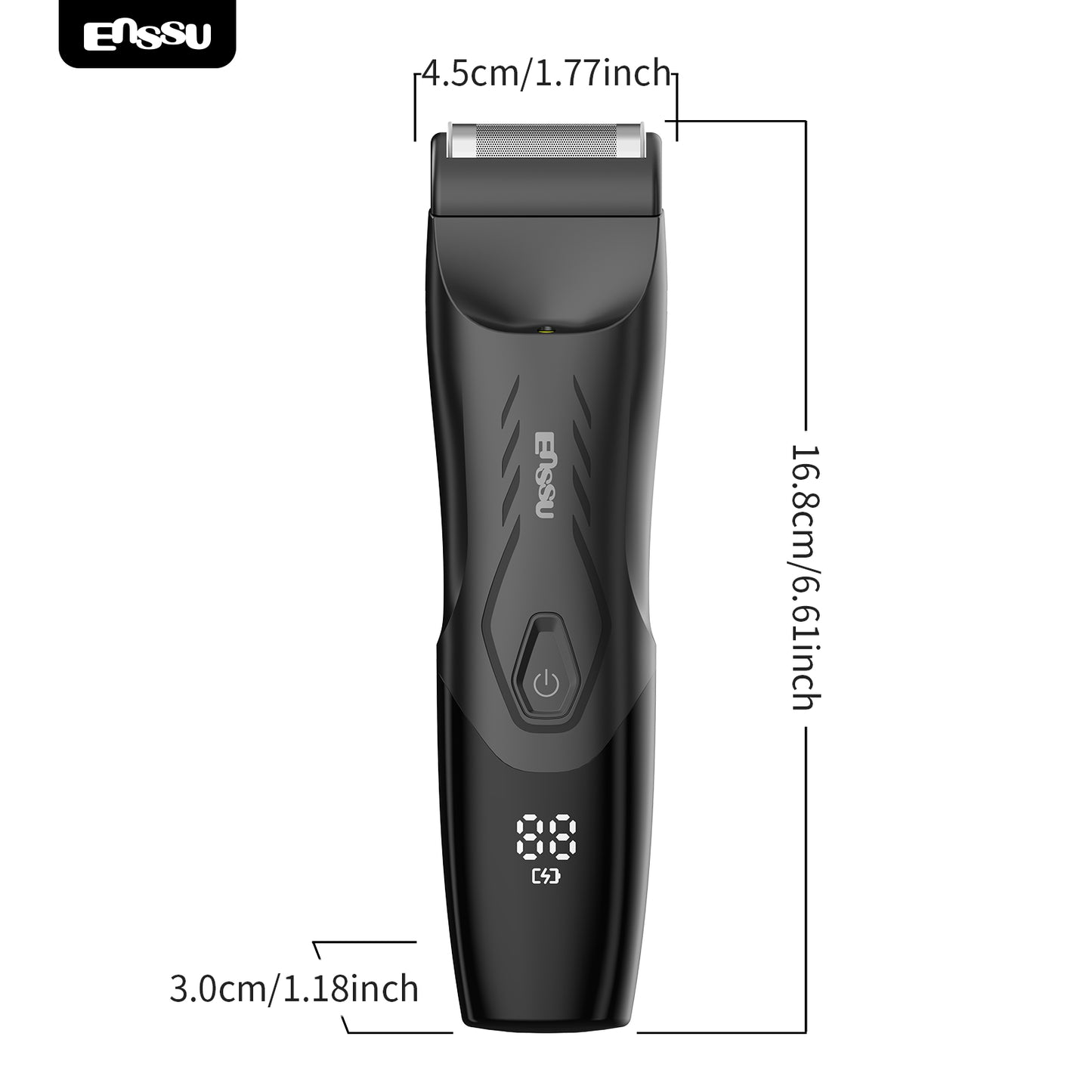 ENSSU Waterproof Grooming Kit – Trim & Shave with LCD Display & Charging Base