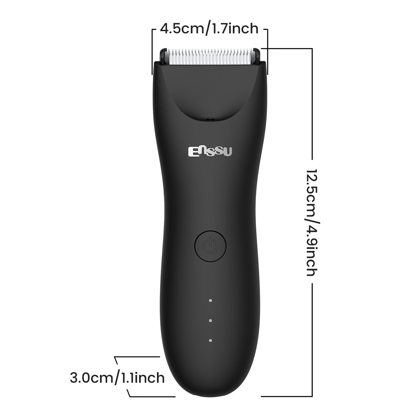 LED Display Rechargeable Groin Trimmer Body Hair Trimmer With Charging Base