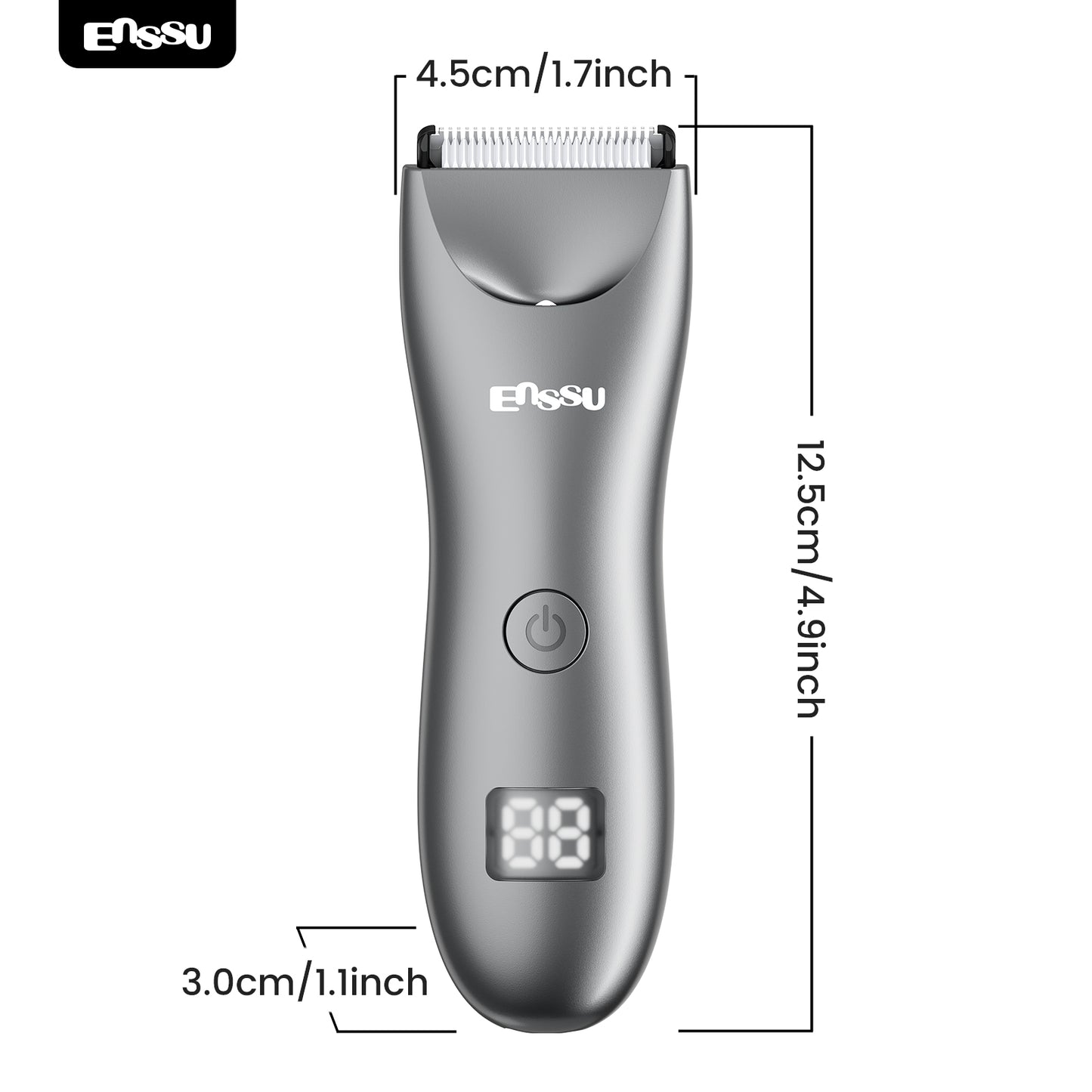 Cut-Preventing Blade Hair Clippers Trimmer Kit Hair Cutting LED Display Electric Hair Clippers With Charging Base