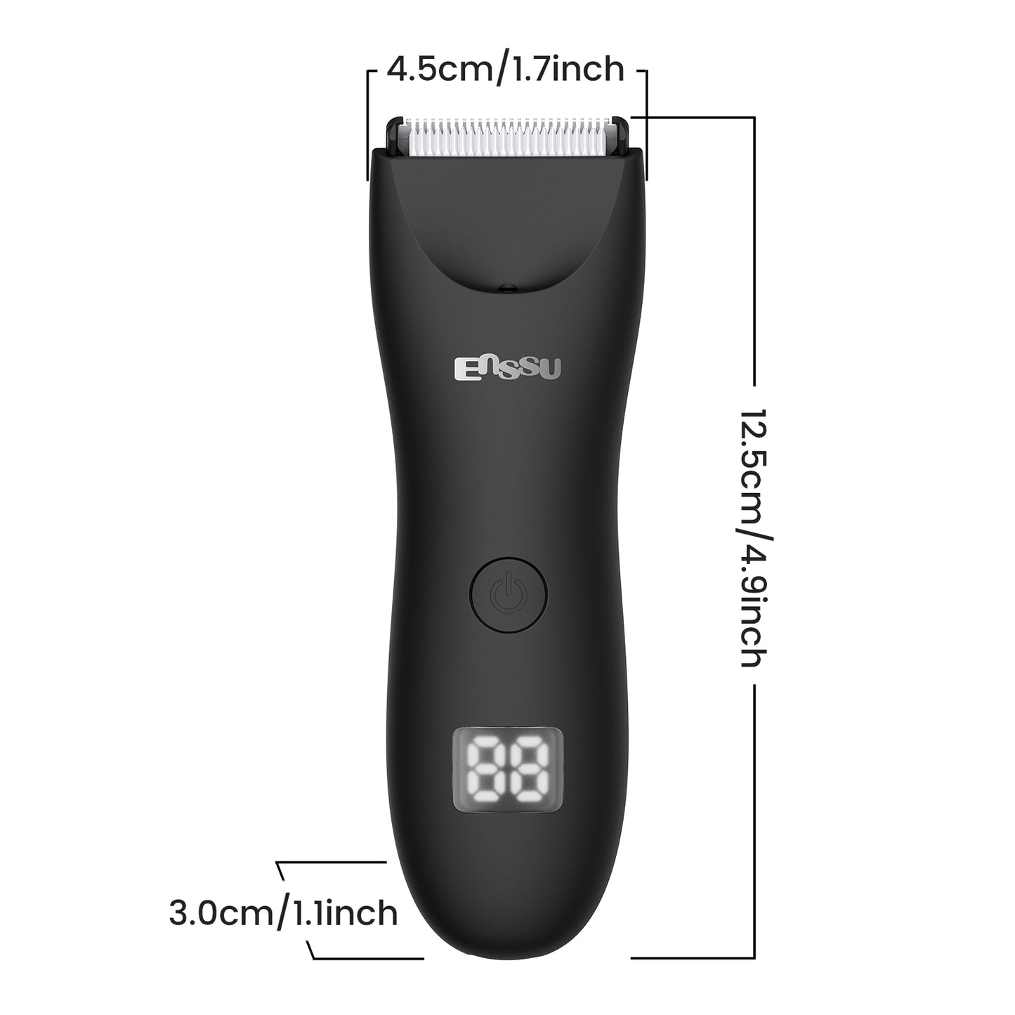 Cut-Preventing Blade Hair Clippers Trimmer Kit Hair Cutting LED Display Electric Hair Clippers With Charging Base