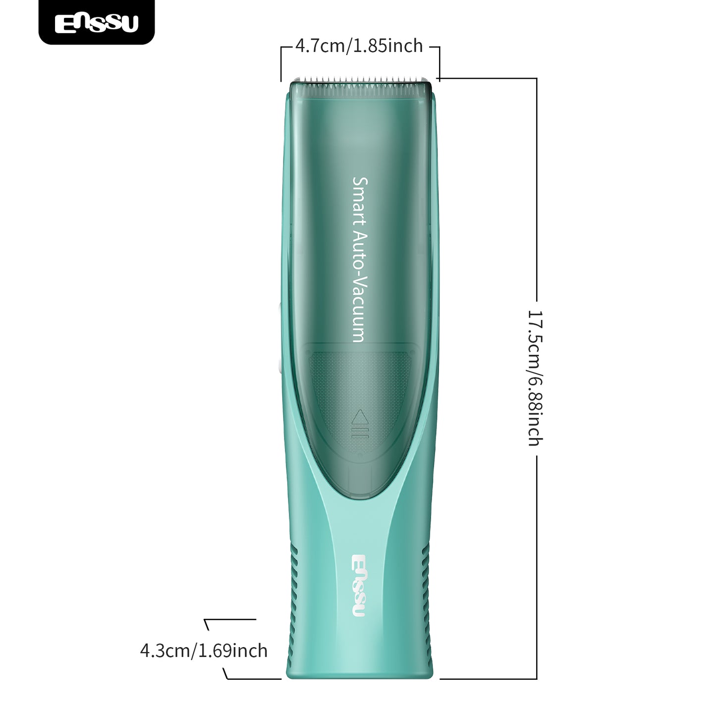 Alat Cukur Rambut Bayi ENSSU Auto-Vacuum – Pisau Keramik Aman, Penyimpanan Besar, Tahan Air IPX7