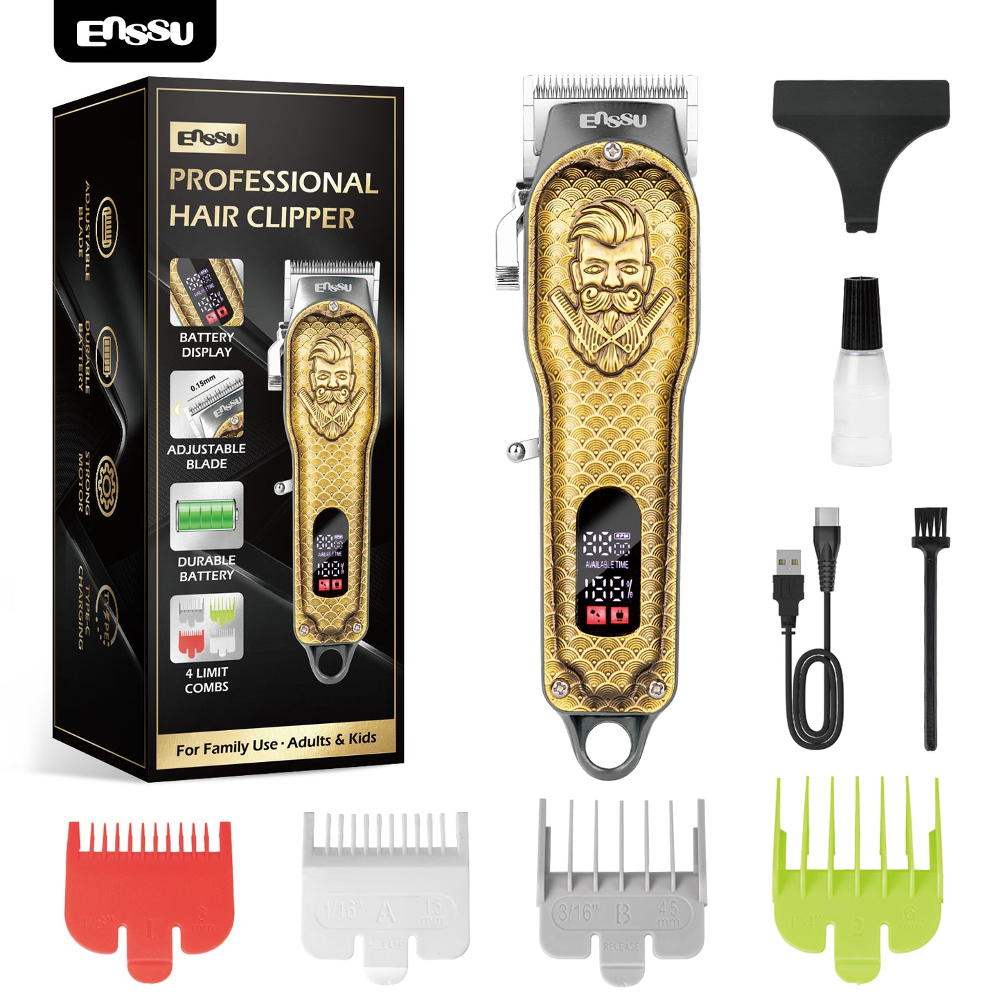 Máquina de cortar cabelo profissional