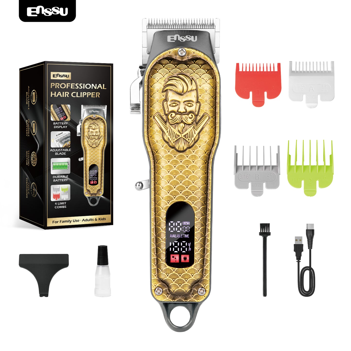 Máquina de cortar cabelo profissional