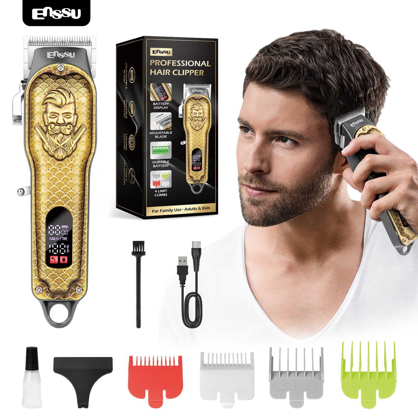 Máquina de cortar cabelo profissional