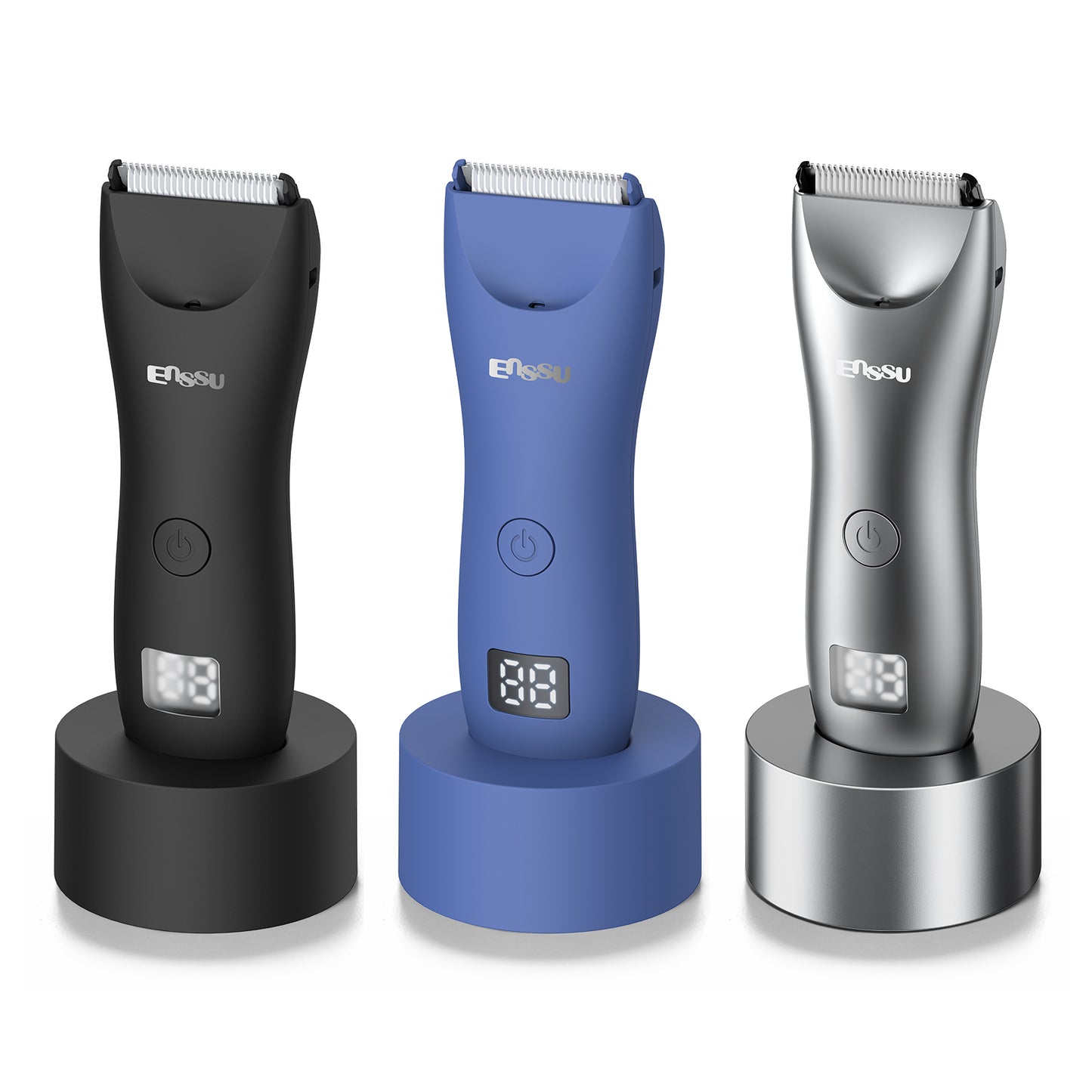 Cut-Preventing Blade Hair Clippers Trimmer Kit Hair Cutting LED Display Electric Hair Clippers With Charging Base