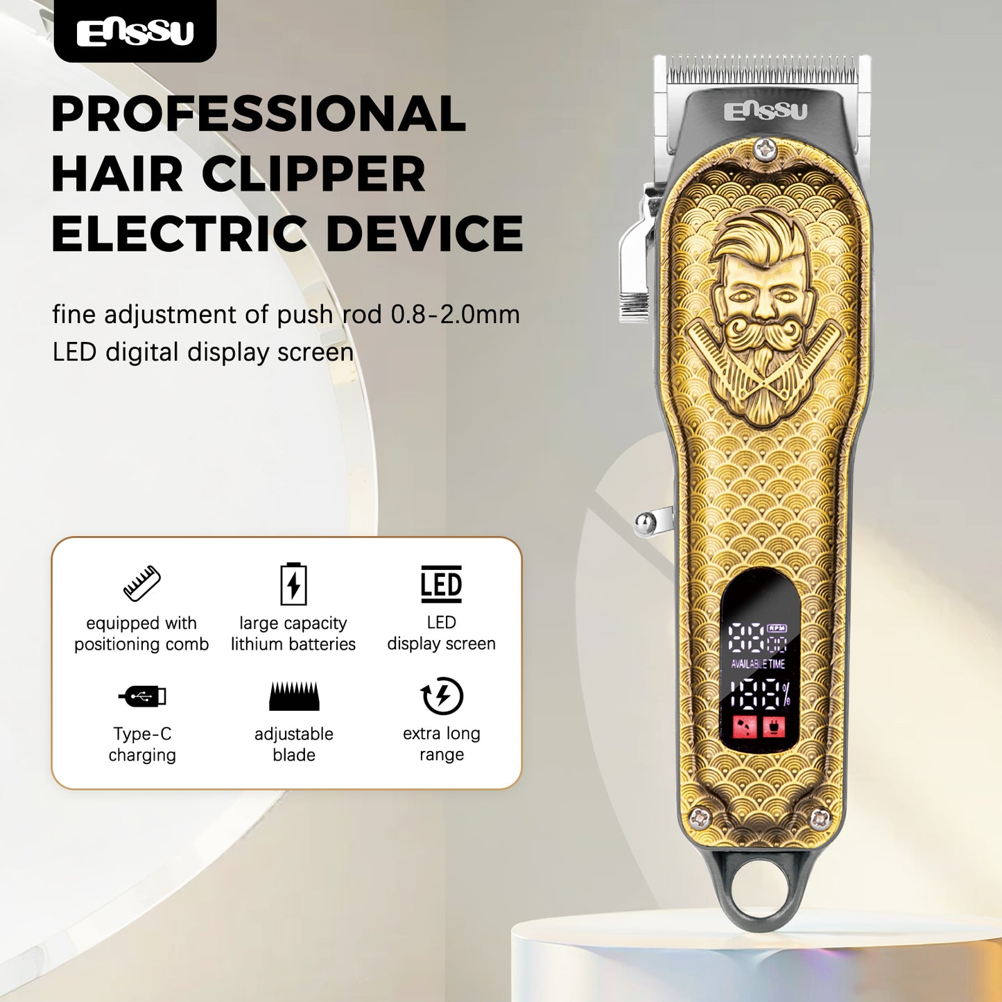 Máquina de cortar cabelo profissional