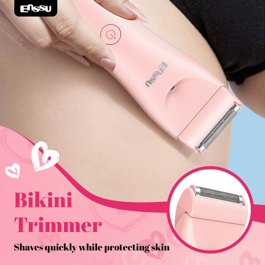2-in-1 Bikini Trimmer & Women's Body Hair Trimmer – Ceramic Safe Blade for Sensitive Skin