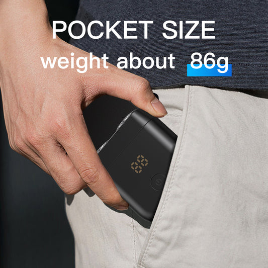 ENSSU Mini IPX7 Waterproof Beard Trimmer – Dual-Blade, Floating Surface