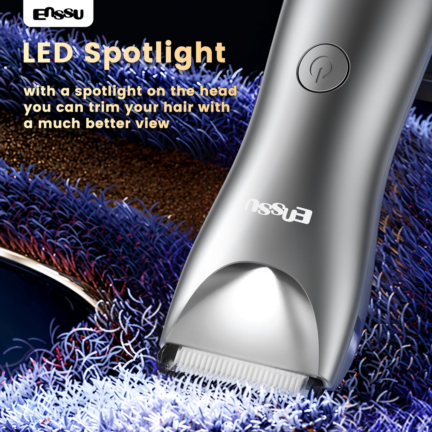 Cut-Preventing Blade Hair Clippers Trimmer Kit Hair Cutting LED Display Electric Hair Clippers With Charging Base
