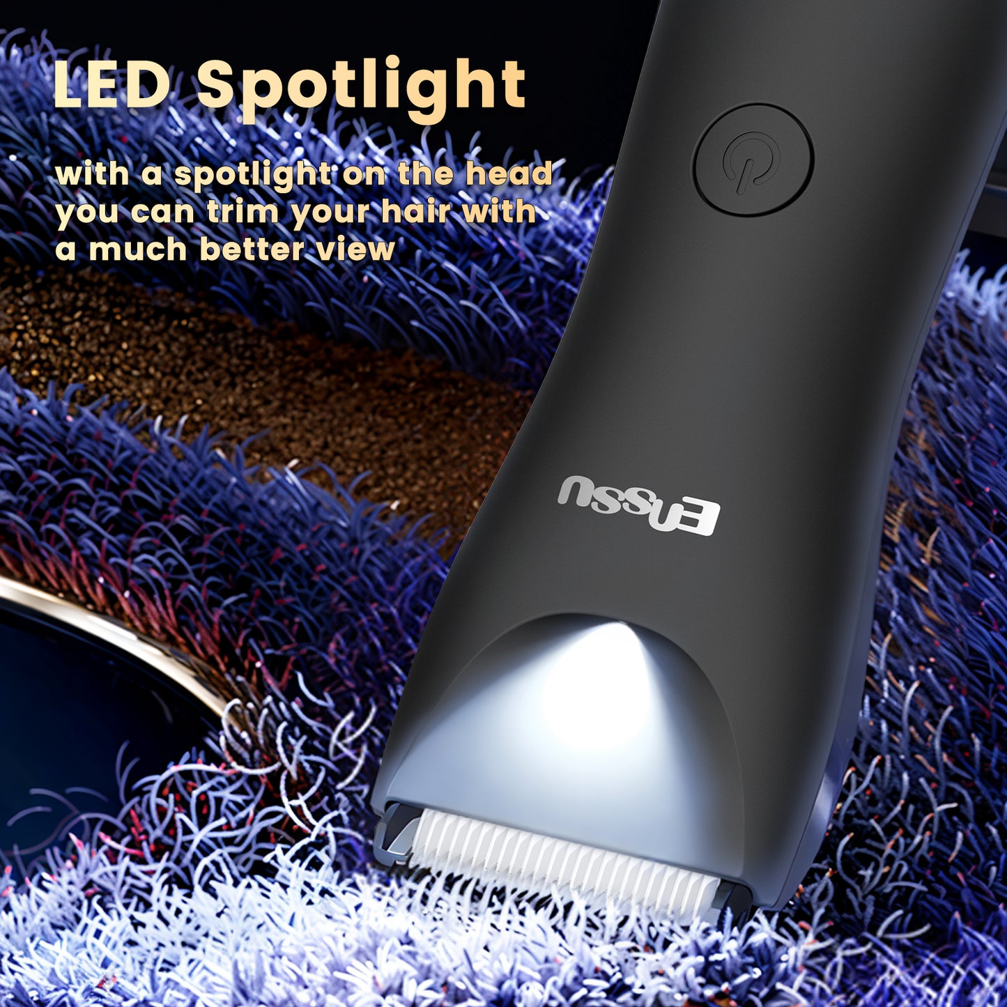 Cut-Preventing Blade Hair Clippers Trimmer Kit Hair Cutting LED Display Electric Hair Clippers With Charging Base