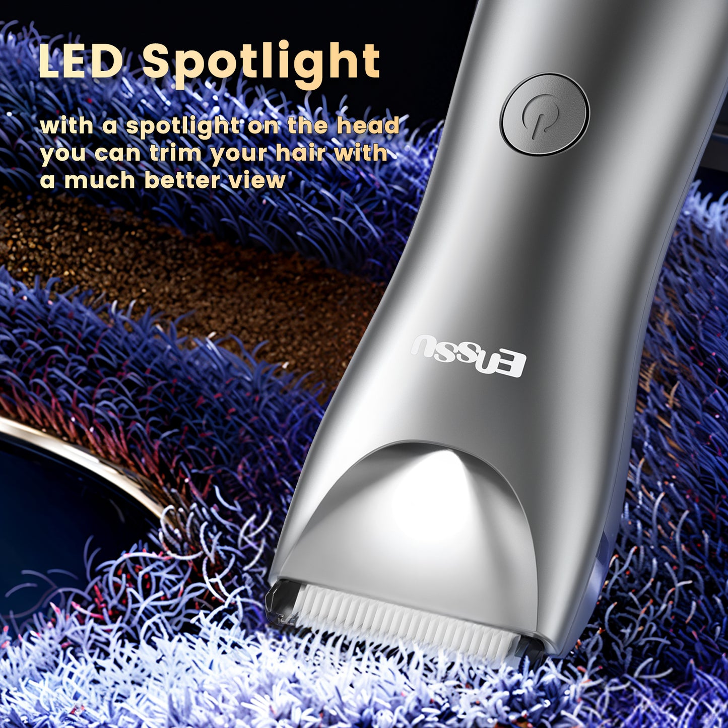 Cut-Preventing Blade Hair Clippers Trimmer Kit Hair Cutting LED Display Electric Hair Clippers With Charging Base