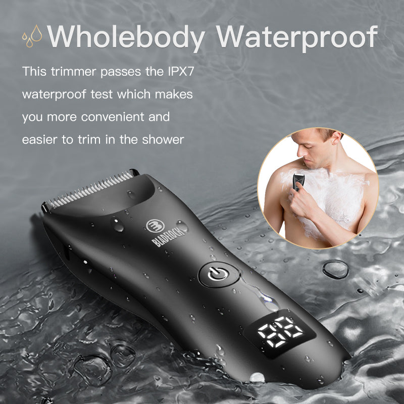 Waterproof Cordless Trimmer Men Body Hair All in One Body Grooming Kit Chest Hair Trimmer Rechargeable Barber Hair Beard Trimmer