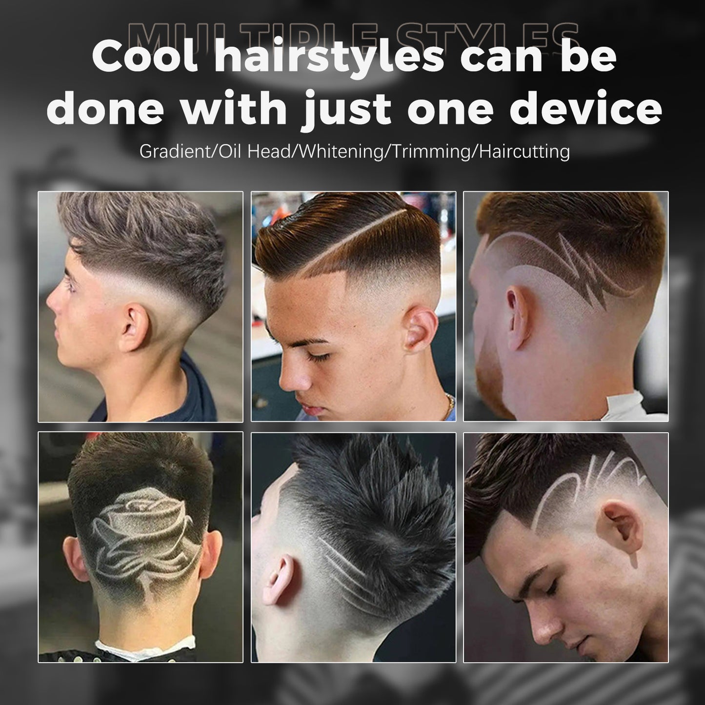 Professional Hair Trimmer for Men T-shape stainless blade with 6800RPM Powerful Motor,and LED Display Professional Hair Clipper for Men