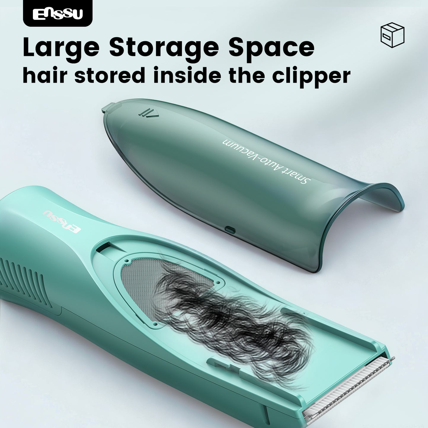Baby Hair Clipper,Vaccum Hair Clippers for Kids/Toddlers,Cordless Baby Hair Cutting Kit with Two Modes,Baby Hair Trimmer Haircut Machine in Large Hairs Storage Space,Rechargeable,Waterproof