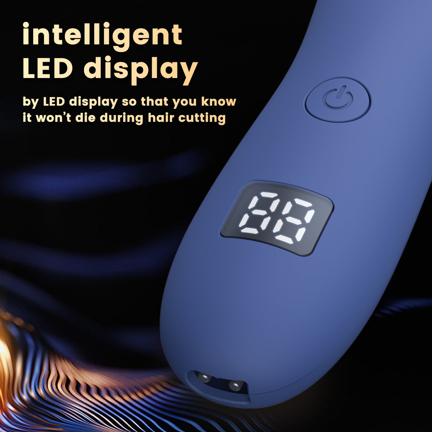 Cut-Preventing Blade Hair Clippers Trimmer Kit Hair Cutting LED Display Electric Hair Clippers With Charging Base