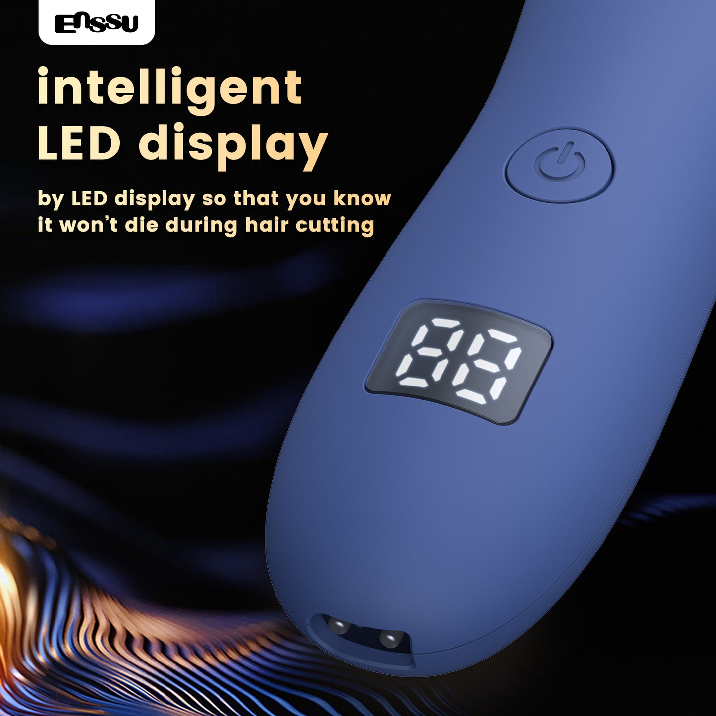 Cut-Preventing Blade Hair Clippers Trimmer Kit Hair Cutting LED Display Electric Hair Clippers With Charging Base
