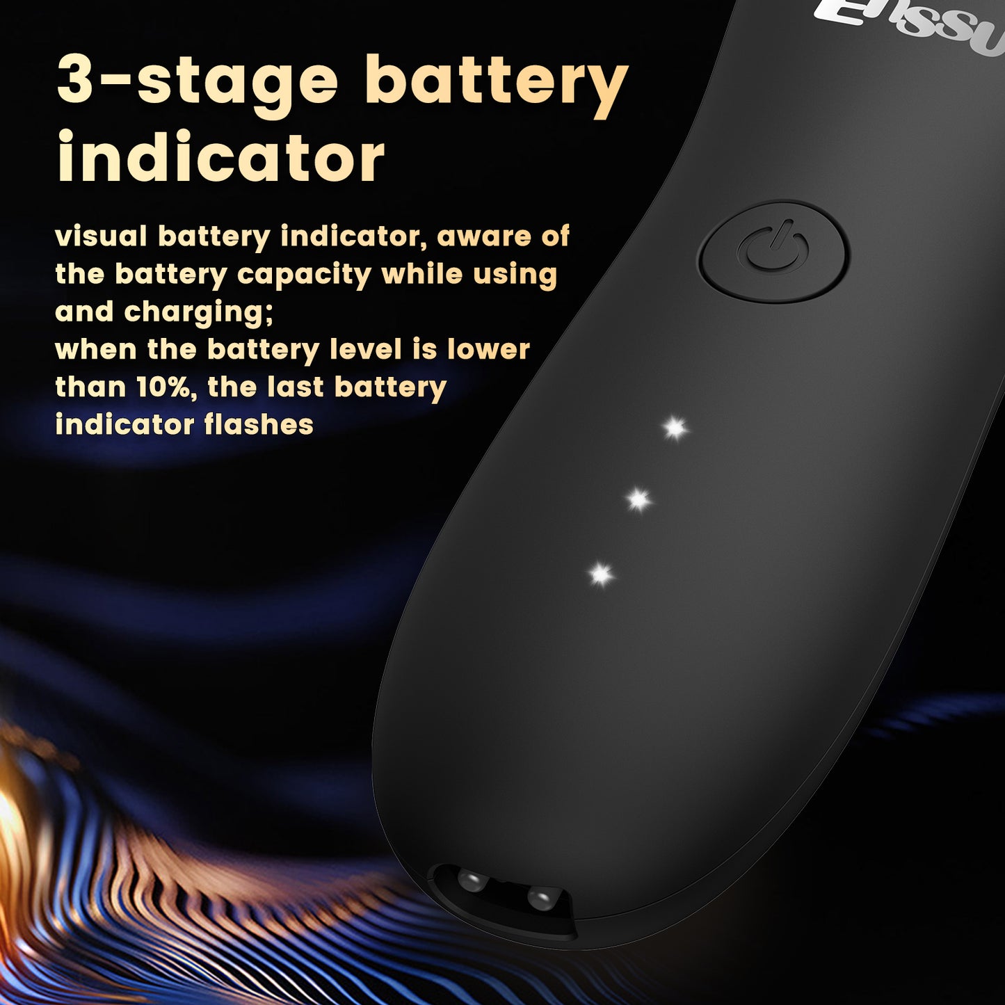 LED Display Rechargeable Groin Trimmer Body Hair Trimmer With Charging Base