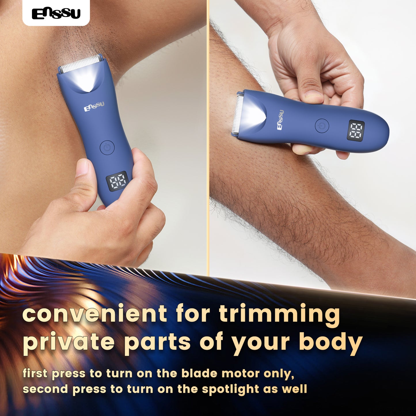 Cut-Preventing Blade Hair Clippers Trimmer Kit Hair Cutting LED Display Electric Hair Clippers With Charging Base