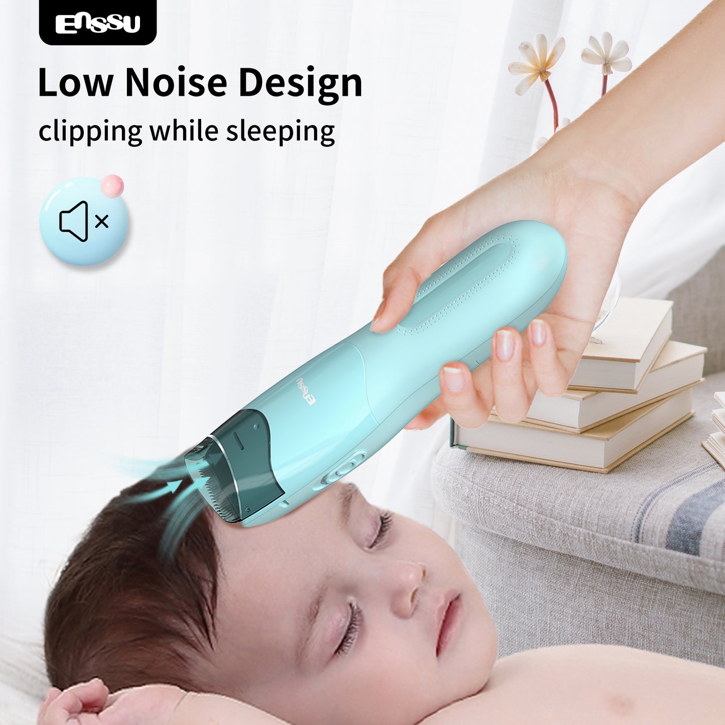 Auto-Vacuum Baby Hair Clipper