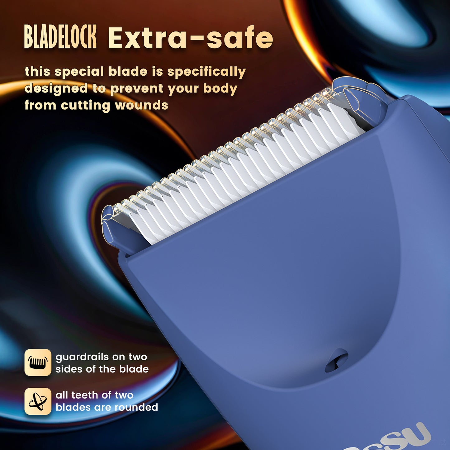 LED Display Rechargeable Groin Trimmer Body Hair Trimmer With Charging Base