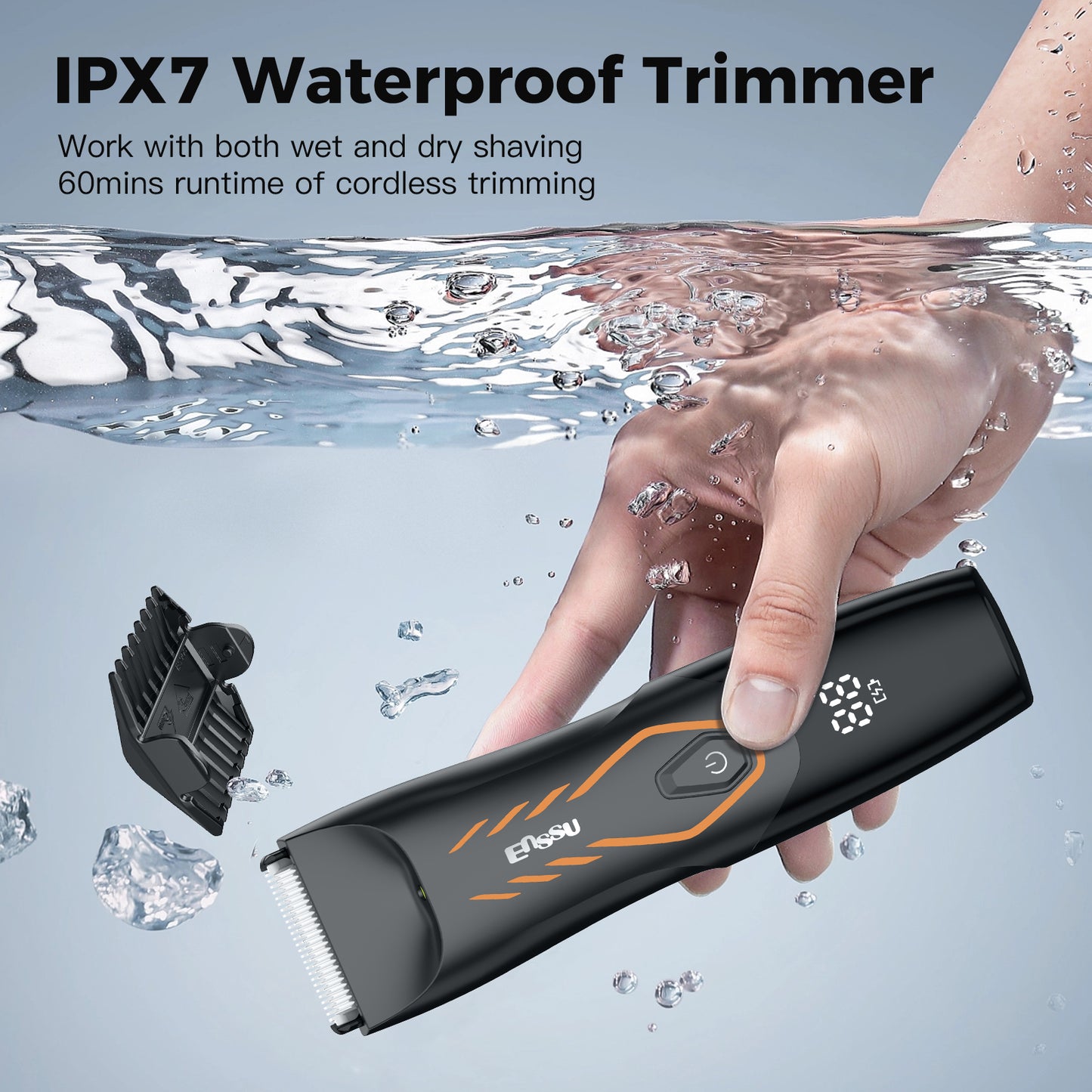 Professional Hair Clippers BLADELOCK cut-preventing blade Waterproof Hair Clippers Men