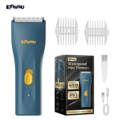 ENSSU Mini Electric Hair Clipper – IPX7 Waterproof with Ceramic Safe Blade