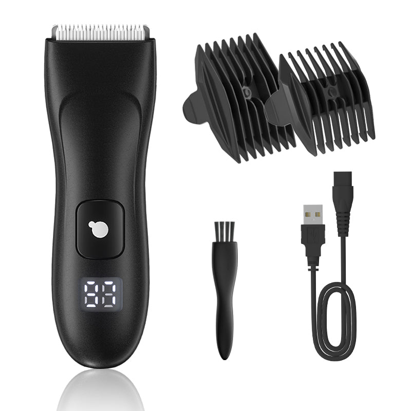 ENSSU Groin & Body Hair Trimmer - Skin-Safe Rechargeable Ceramic Blade, IPX7 Waterproof, Custom OEM/ODM Available