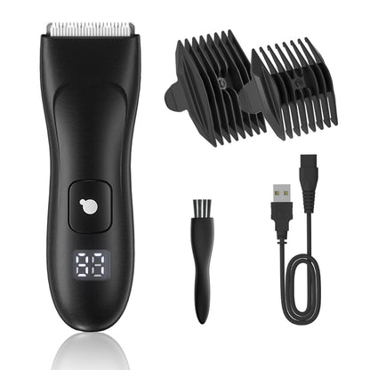 ENSSU Groin & Body Hair Trimmer - Skin-Safe Rechargeable Ceramic Blade, IPX7 Waterproof, Custom OEM/ODM Available