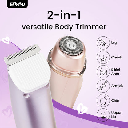 ENSSU Waterproof Bikini Trimmer for Women | Ceramic Safe Blade