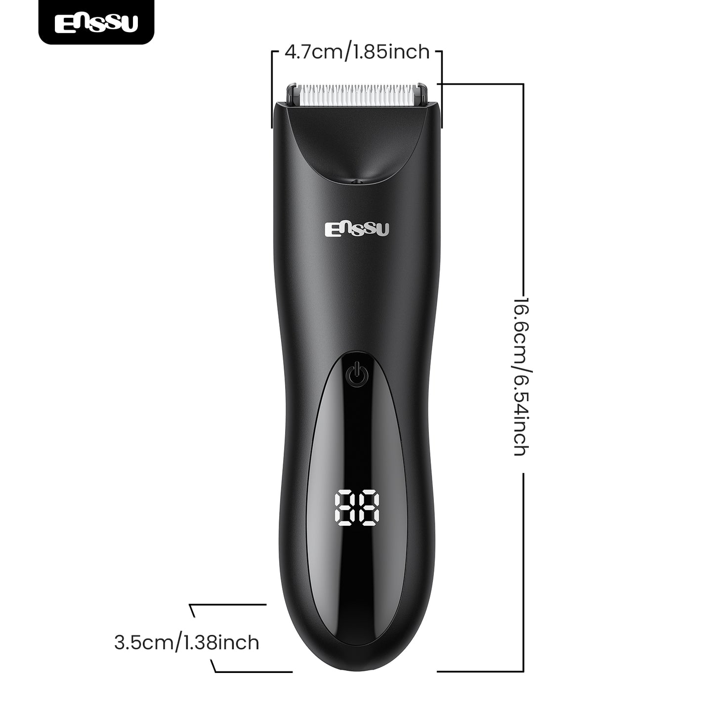 6000 RPM High-Power Electric Hair Clipper with Spotlight for Adults