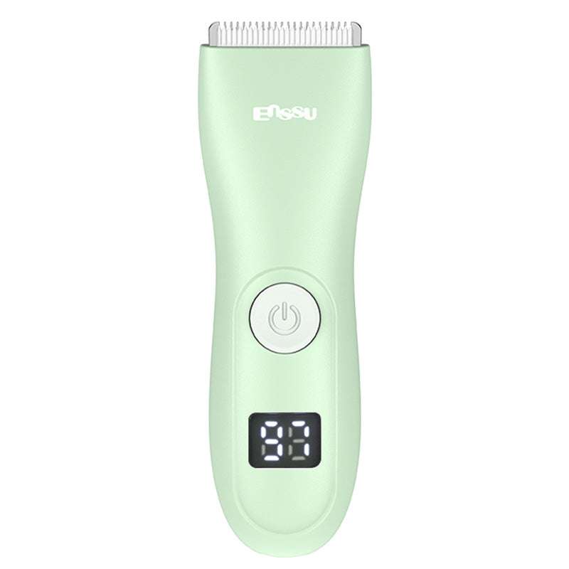 ENSSU Baby Hair Clipper – Safe Ceramic Blade, Low Noise, LCD Display, IPX7 Waterproof