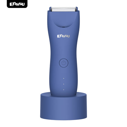 LED Display Rechargeable Groin Trimmer Body Hair Trimmer With Charging Base