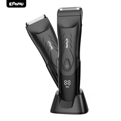 ENSSU Waterproof Grooming Kit – Trim & Shave with LCD Display & Charging Base