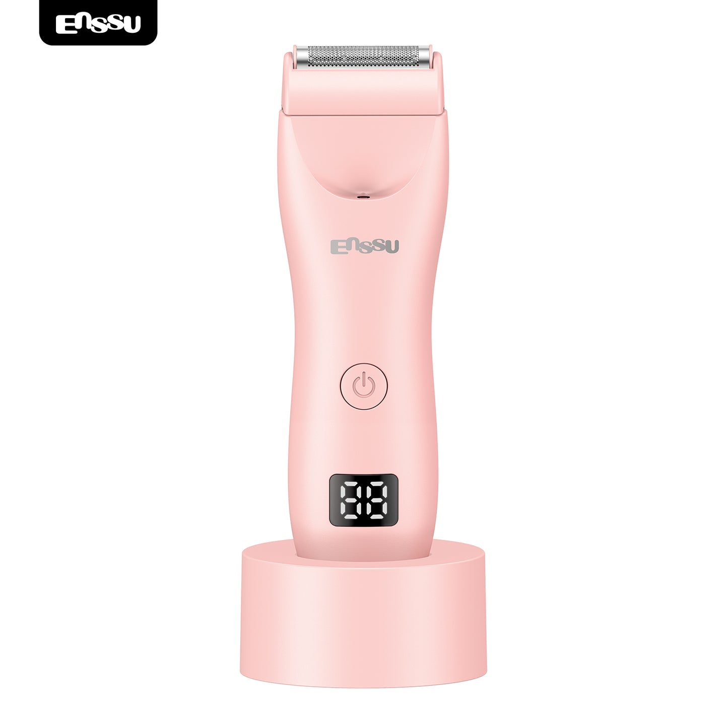 2-in-1 Waterproof Bikini & Body Trimmer with Ceramic Safe Blade, Charging Base – Gentle, Skin-Friendly, No Irritation