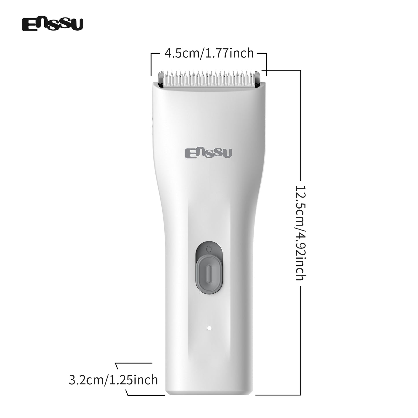 ENSSU Mini Electric Hair Clipper – IPX7 Waterproof with Ceramic Safe Blade