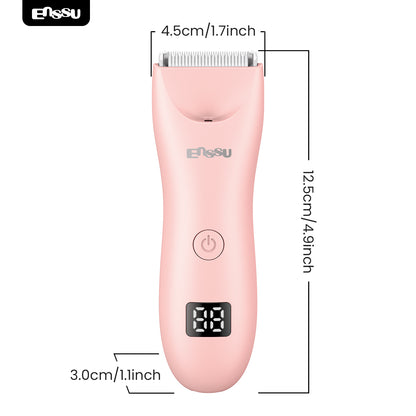 2-in-1 Waterproof Bikini & Body Trimmer with Ceramic Safe Blade, Charging Base – Gentle, Skin-Friendly, No Irritation