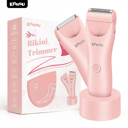 2-in-1 Bikini Trimmer & Women's Body Hair Trimmer – Ceramic Safe Blade for Sensitive Skin