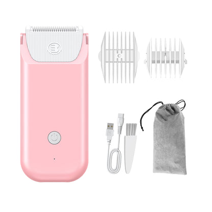Waterproof Wet/Dry Shaver Dual Head Bikini Trimmer Rechargeable Body Hair Trimmer Electric Razors for Women