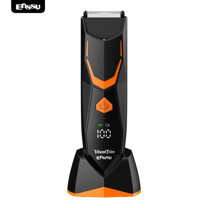 ENSSU VisualTrim Men's Body Groomer – WiFi Video, BLADELOCK™ Safety Blade, IPX7 Waterproof, Ceramic Blade, 6000 RPM Motor