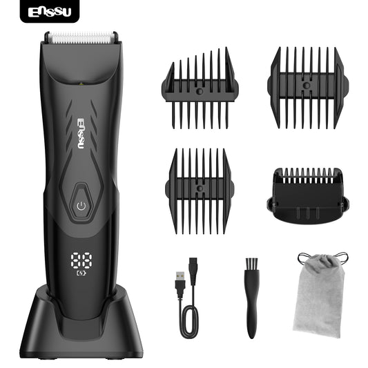ENSSU Professional Hair Clippers Electric Body Trimmers LED Battery Capacity Display BLADELOCK Waterproof Hair Trimmer