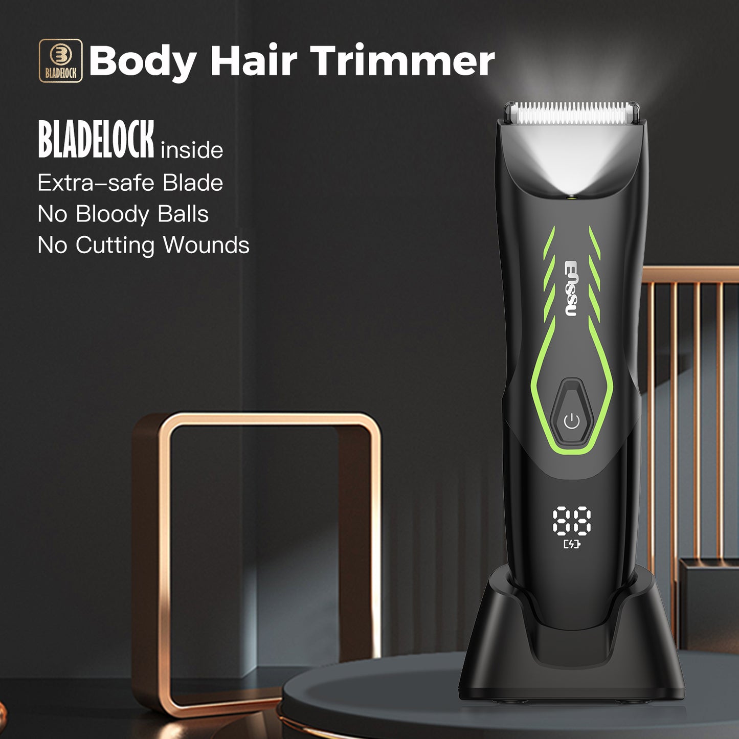 Professional Hair Clippers Electric Men's Body Hair Trimmers BLADELOCK cut-preventing blade Waterproof Hair Clippers Men