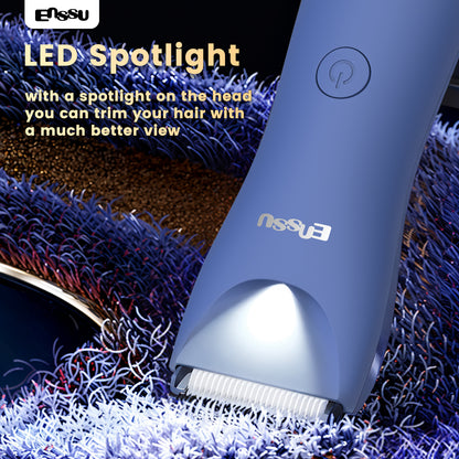 LED Display Rechargeable Groin Trimmer Body Hair Trimmer With Charging Base