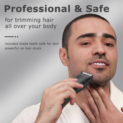 BLADELOCK Cut-preventing Blade Electric Hair Clippers Wholebody Waterproof Body Hair Trimmer and Shaver for Men
