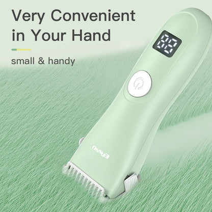 ENSSU Baby Hair Clipper – Safe Ceramic Blade, Low Noise, LCD Display, IPX7 Waterproof
