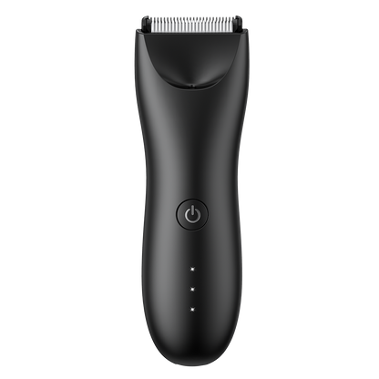 Body Hair Trimmer for Men with Light, IPX7 Waterproof Ball Pubic Groin Hair Trimmer for Men with Ceramic Blade, Rechargeable Body Groomer for Man with Charing Dock& LED Display