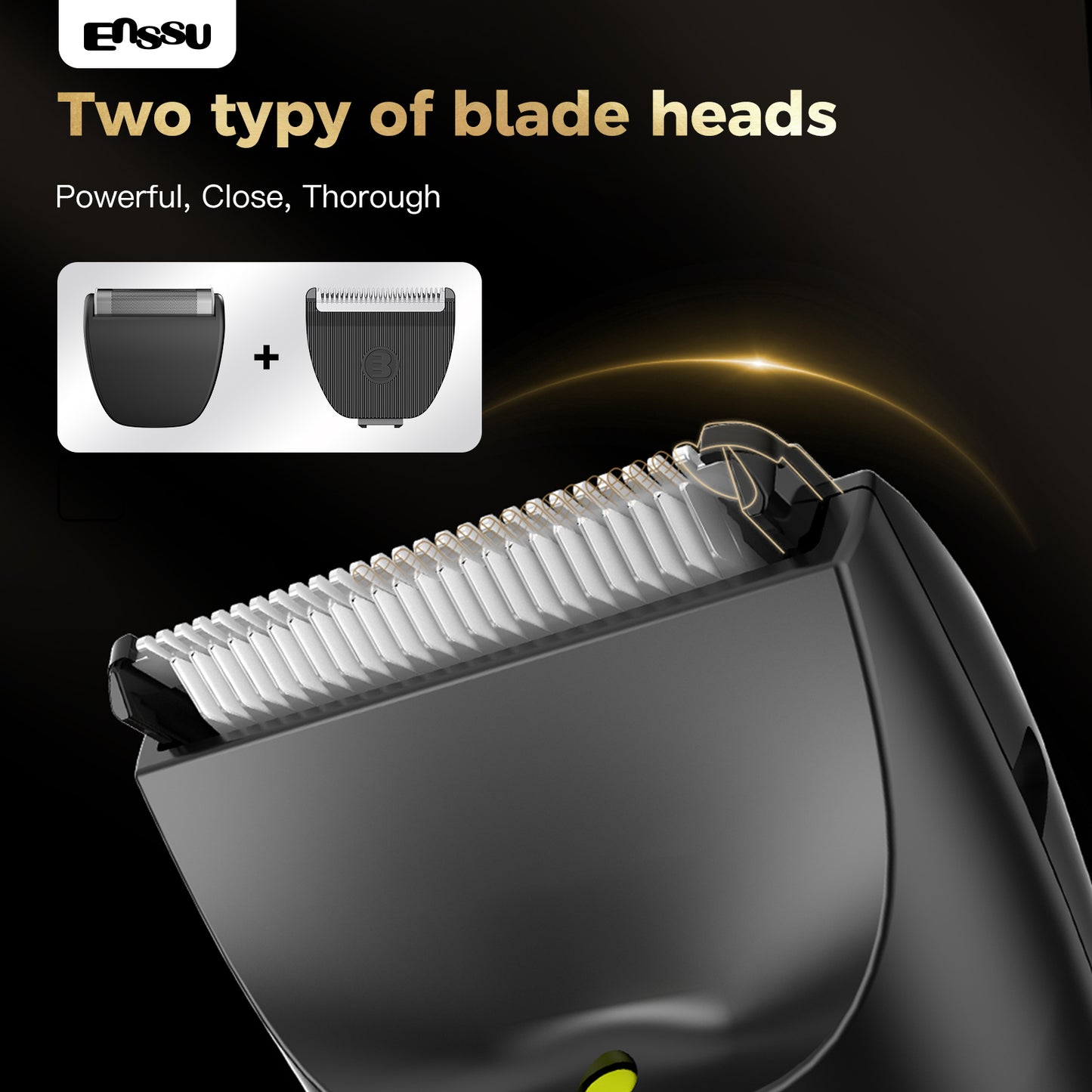 ENSSU Waterproof Grooming Kit – Trim & Shave with LCD Display & Charging Base