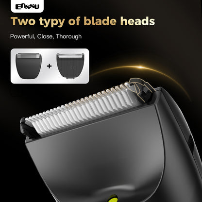 ENSSU Waterproof Grooming Kit – Trim & Shave with LCD Display & Charging Base