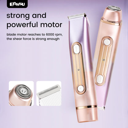 ENSSU Waterproof Bikini Trimmer for Women | Ceramic Safe Blade